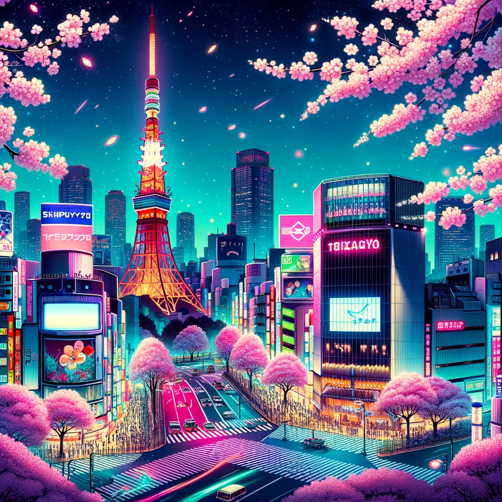 Tokyo digital art thumbnail